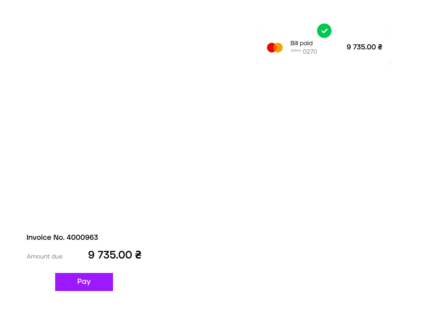 Payment acceptance by invoice - 4bill.io