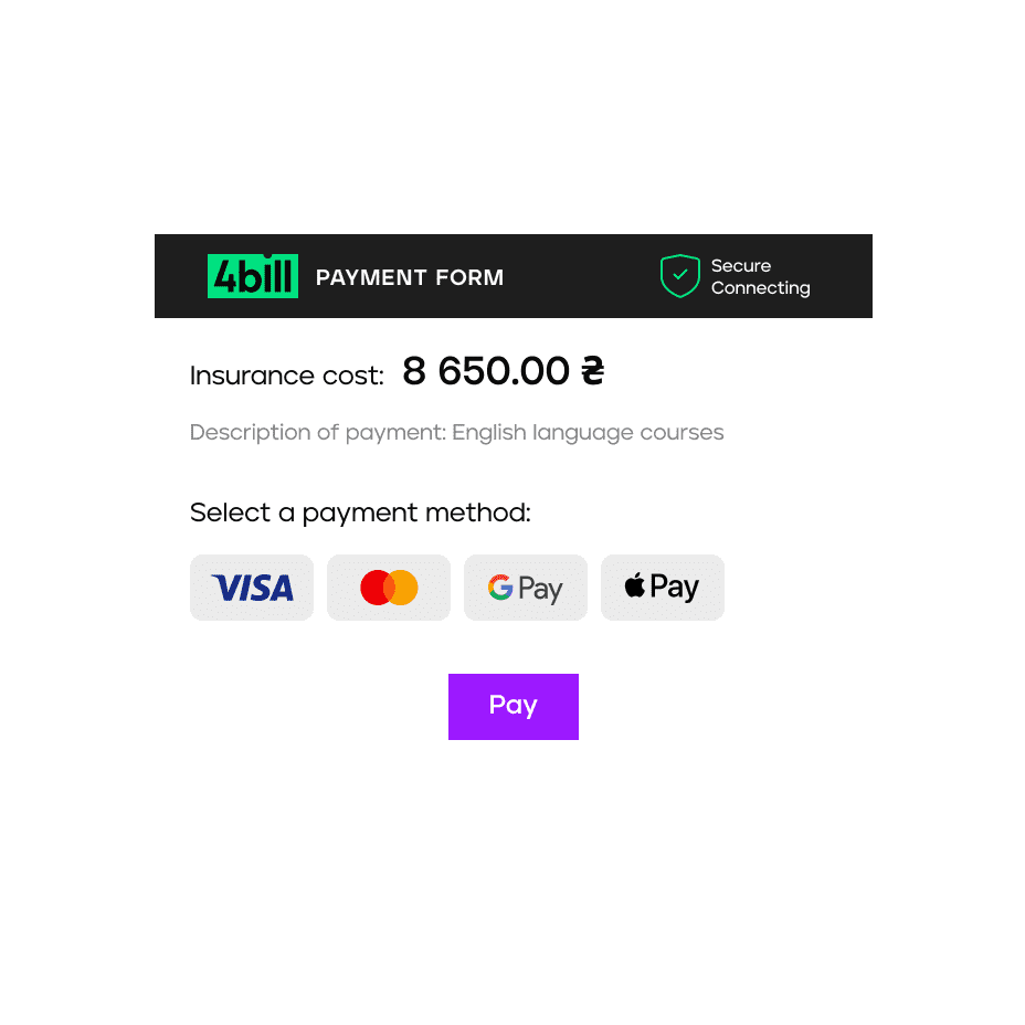 Receive payment - 4bill.io